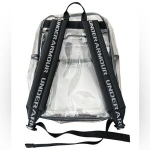 Under Armour Transparent Backpack with Black Accents, EUC, Unisex Backpack